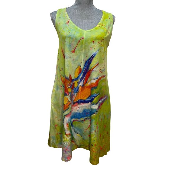Leoma Lovegrove Artsy paint splatter dress with pockets size small - Picture 1 of 8